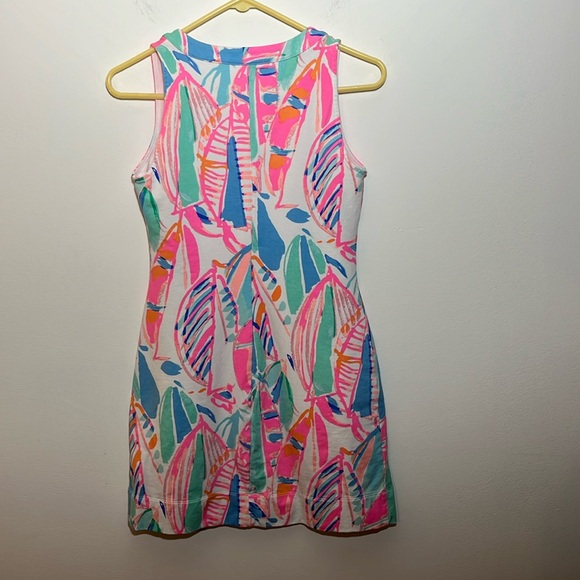 Lilly Pulitzer Estrada Out to Sea Flat French Terry Shift - Picture 3 of 6